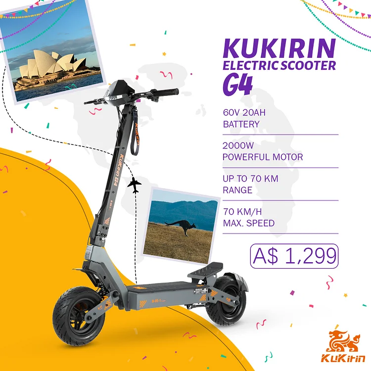 KUKIRIN G4 Electric Scooter | 1200WH Power | 2000W Motor [Pre-Order]